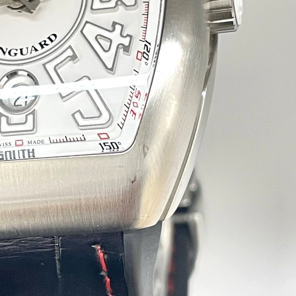フランクミュラー ヴァンガード 41mm ホワイト V41 SC DT ステンレス トノー型 自動巻き メンズ FRANCK MULLER 腕時計