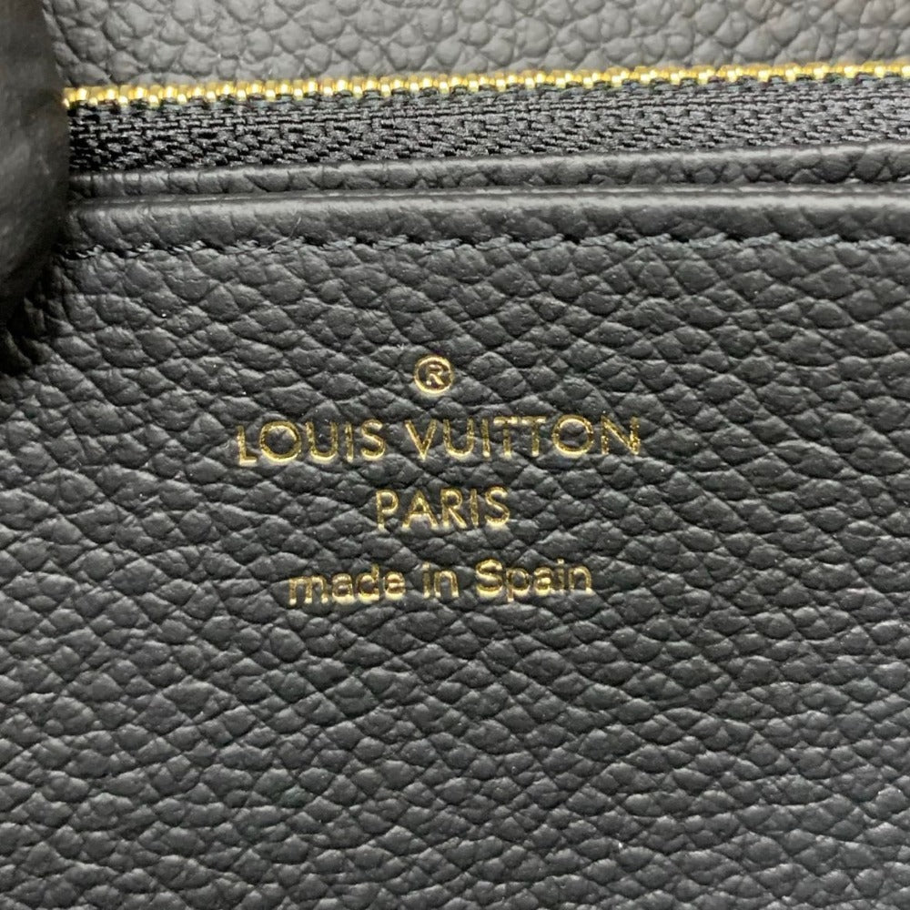 ルイ・ヴィトン 長財布 M80481 ジッピー･ウォレット RFID内蔵 バイカラー モノグラム･アンプラント レザー ブラック ベージュ レディース 未使用品