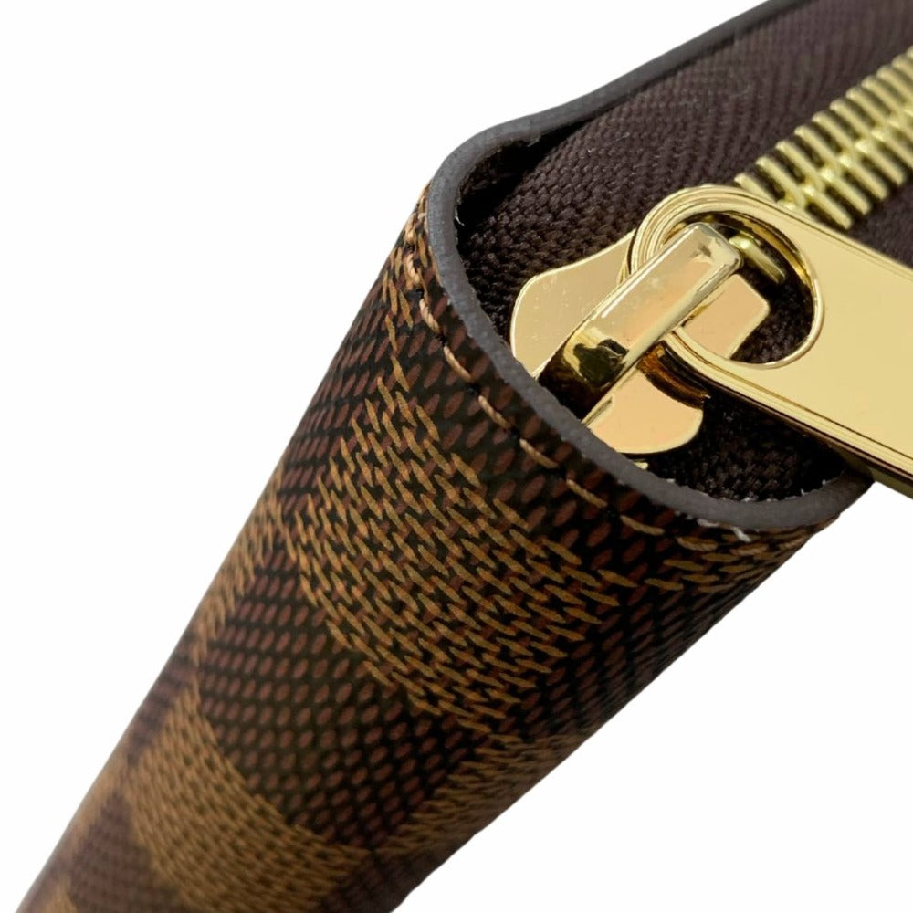 ルイ・ヴィトン 長財布 N41661 ジッピー･ウォレット ダミエ・エベヌ RFID内蔵 ブラウン ゴールド金具 レディース 未使用品
