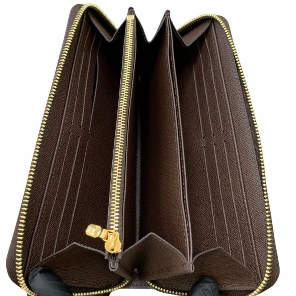 ルイ・ヴィトン 長財布 N41661 ジッピー･ウォレット ダミエ・エベヌ RFID内蔵 ブラウン ゴールド金具 レディース 未使用品