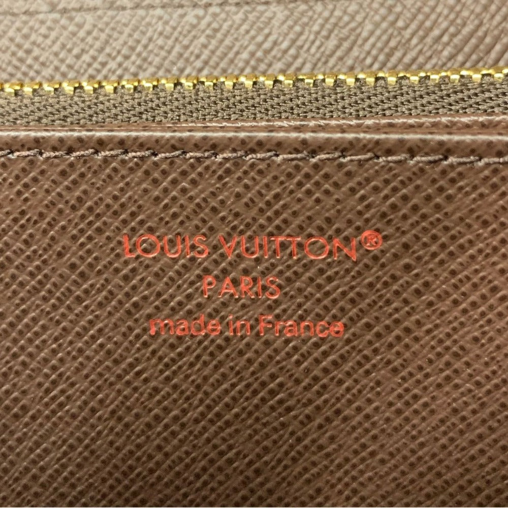 ルイ・ヴィトン 長財布 N41661 ジッピー･ウォレット ダミエ・エベヌ RFID内蔵 ブラウン ゴールド金具 レディース 未使用品