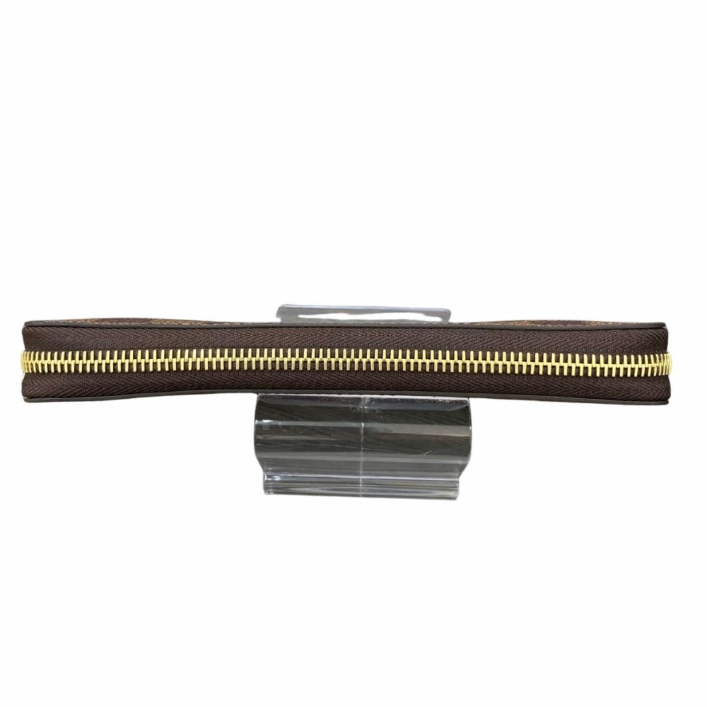 ルイ・ヴィトン 長財布 N41661 ジッピー･ウォレット ダミエ・エベヌ RFID内蔵 ブラウン ゴールド金具 レディース 未使用品