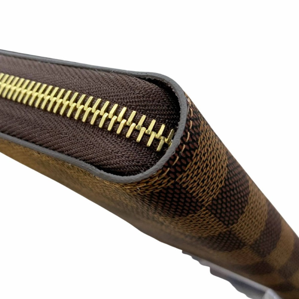 ルイ・ヴィトン 長財布 N41661 ジッピー･ウォレット ダミエ・エベヌ RFID内蔵 ブラウン ゴールド金具 レディース 未使用品