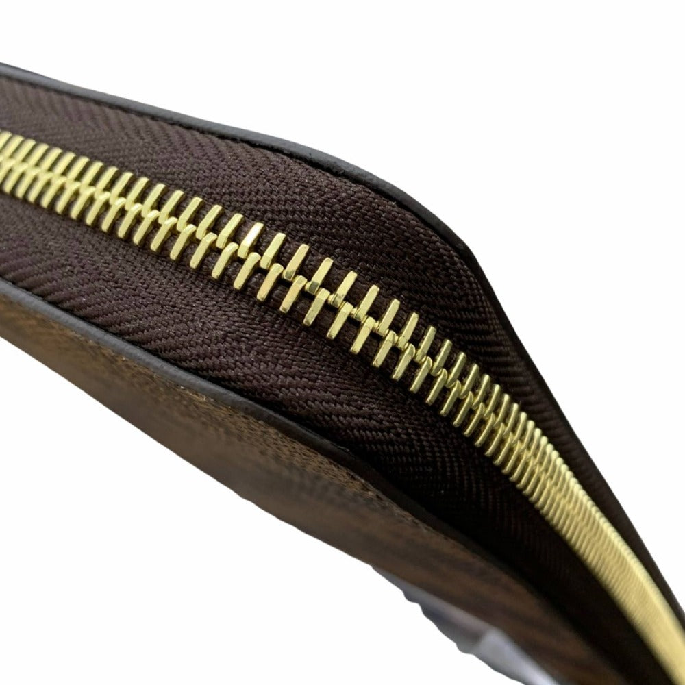 ルイ・ヴィトン 長財布 N41661 ジッピー･ウォレット ダミエ・エベヌ RFID内蔵 ブラウン ゴールド金具 レディース 未使用品