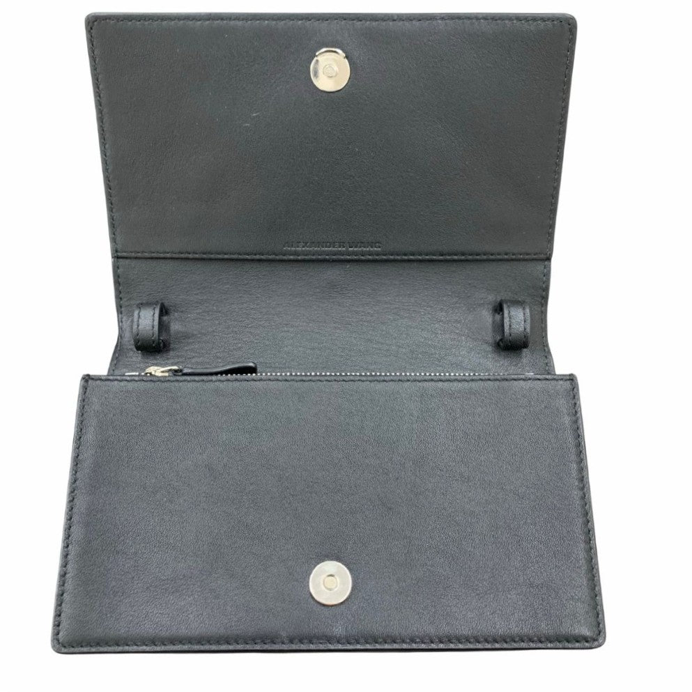 Alexander Wang アレキサンダーワン ショルダーバッグ チェーンショルダー ２Way シルバー金具 シンプル ブラック ユニセックス