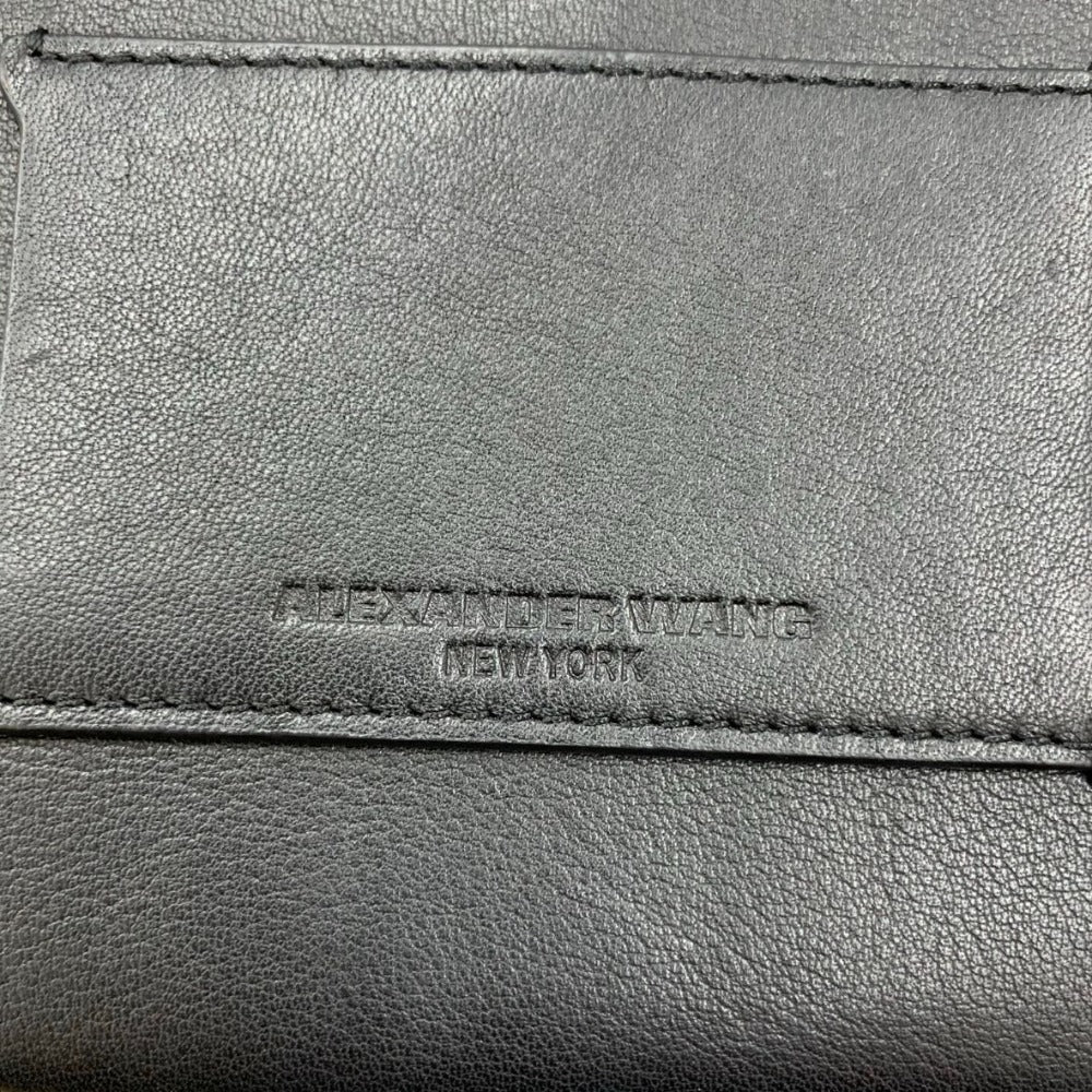 Alexander Wang アレキサンダーワン ショルダーバッグ チェーンショルダー ２Way シルバー金具 シンプル ブラック ユニセックス