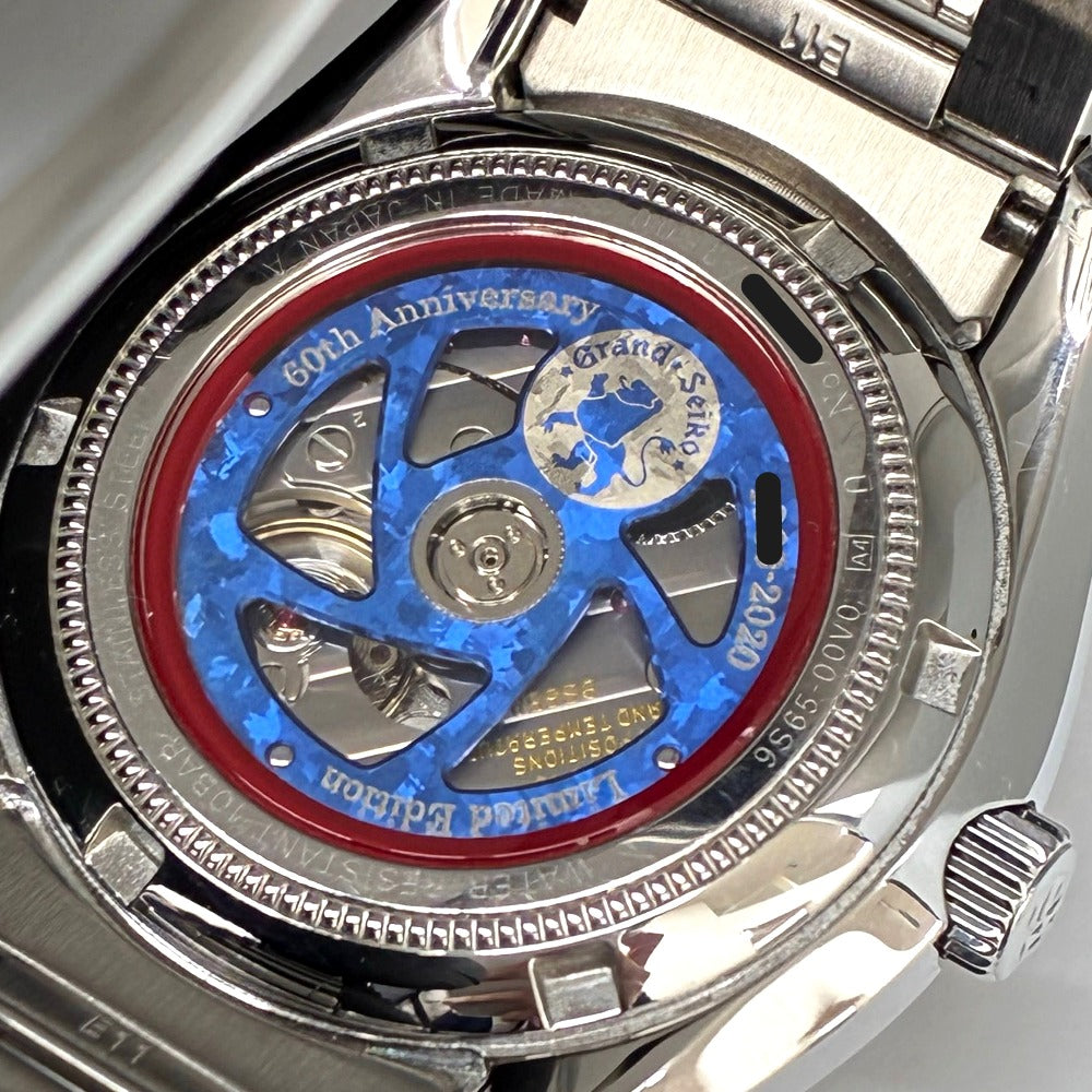 グランドセイコー SBGR321 GSブルー文字盤 40mm ブルーローター 60周年記念モデル 9S65 自動巻き メンズ Grand Seiko 腕時計
