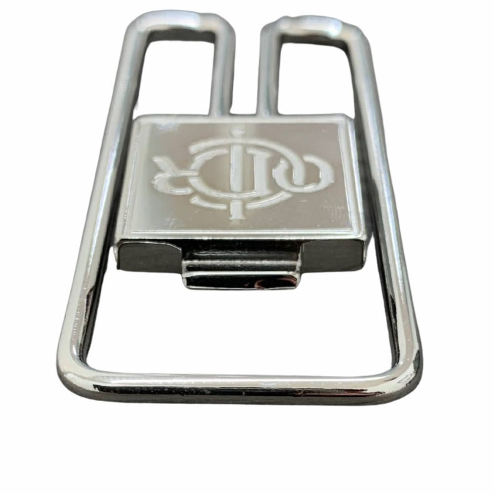 Christian Dior クリスチャンディオール マネークリップ ロゴ シグネチャー ビルクリップ ヴィンテージ メタル シルバー シンプル メンズ