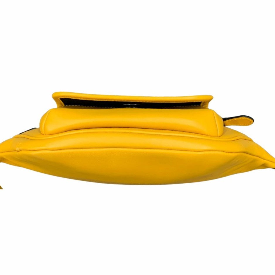 コーチ ウエストバッグ 02021-C1277 イエロー レザー コンパクトバッグ