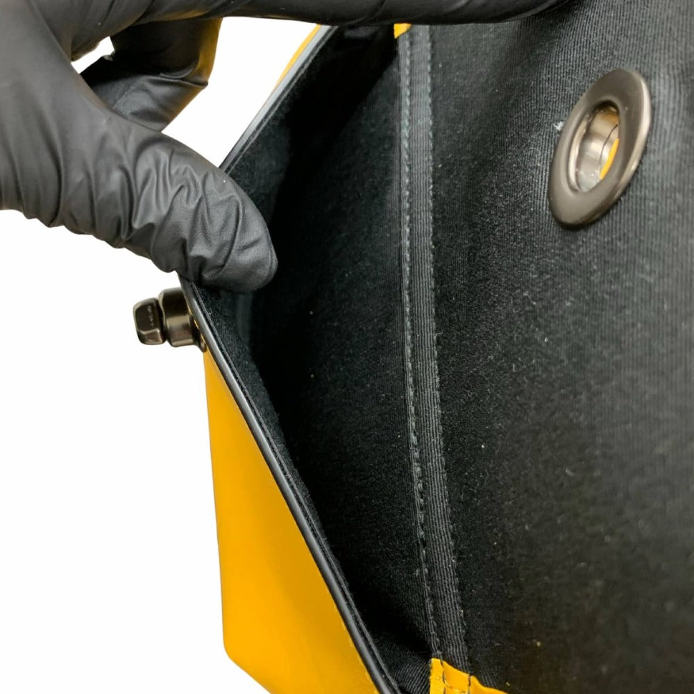 コーチ ウエストバッグ 02021-C1277 イエロー レザー コンパクトバッグ シンプル 小物入れ 斜め掛け メンズ