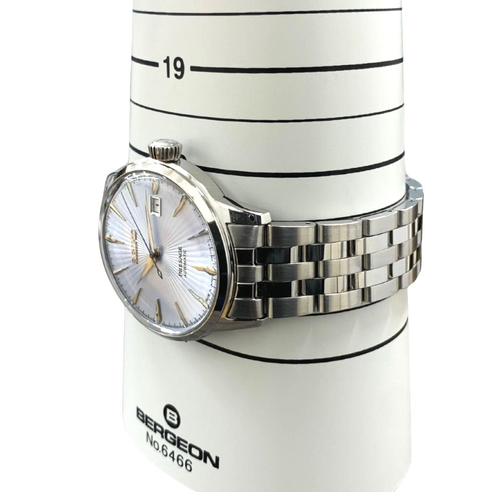 セイコー プレザージュ SARY161 40.5mm Cocktail Time Skydiving 自動巻き 4R35 ステンレス シースルーバック メンズ 腕時計