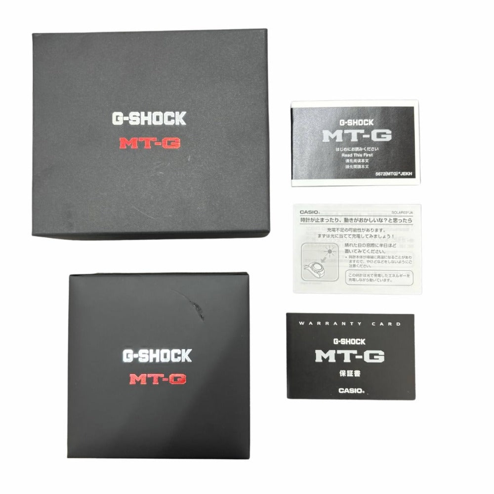 ジーショック 腕時計 MTG-B3000B-1AJF MTG ブラック 樹脂バンド タフソーラー モバイルリンク機能 20気圧防水 メンズ