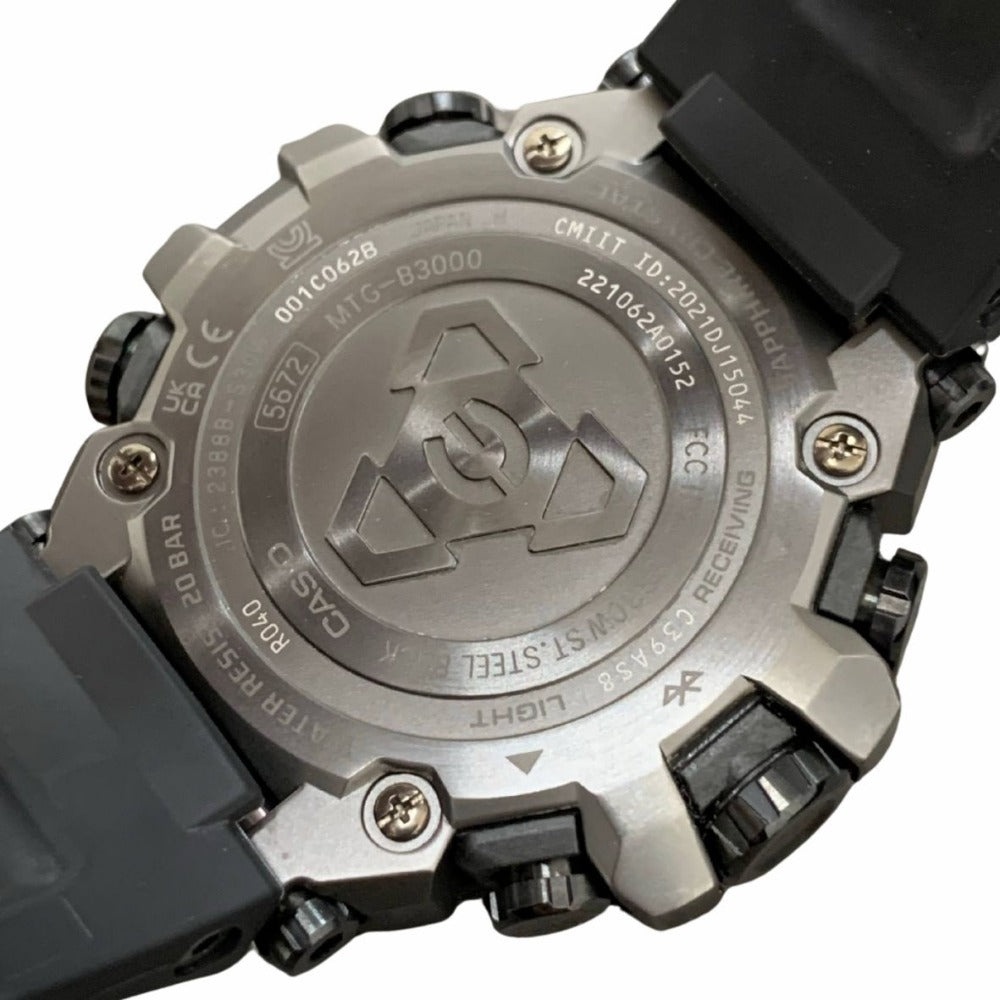 ジーショック 腕時計 MTG-B3000B-1AJF MTG ブラック 樹脂バンド タフソーラー モバイルリンク機能 20気圧防水 メンズ