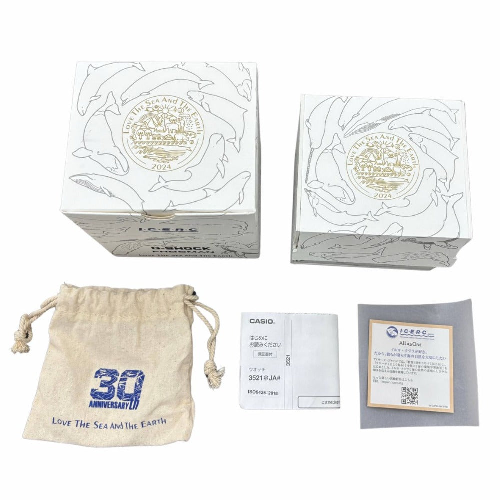ジーショック 腕時計 FROGMAN GW-8201K-7JR イルクジ ICERC Japanコラボモデル 2024 MASTER OF G-SEA ホワイト ゴールド CASIOメンズ