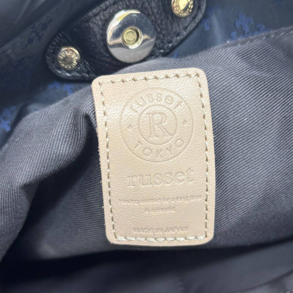 ラシット ハンドバッグ ナイロン 2Way 総柄 ブラック ゴールド金具 ショルダーストラップ付 取り外し可 レディース 未使用品