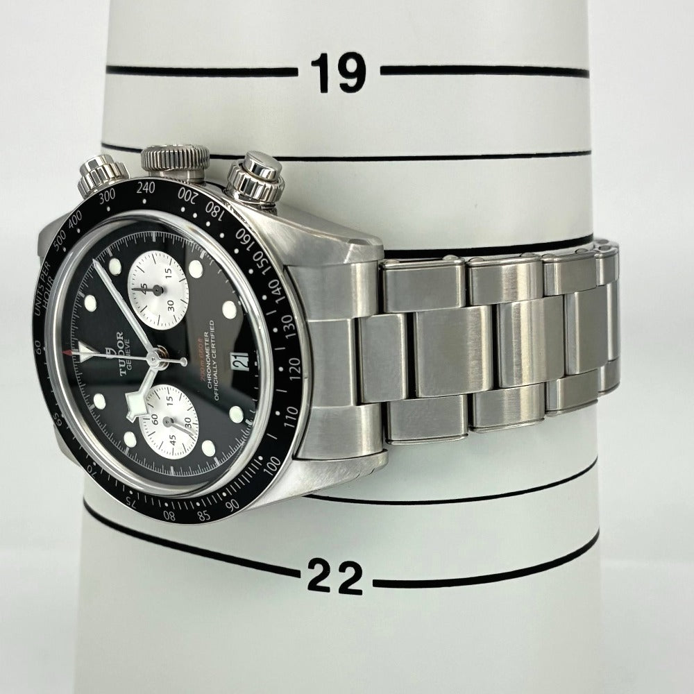 チューダー 79360N -0001 ブラックベイクロノ 41mm クロノグラフ メタルブレス 自動巻き メンズ TUDOR 腕時計