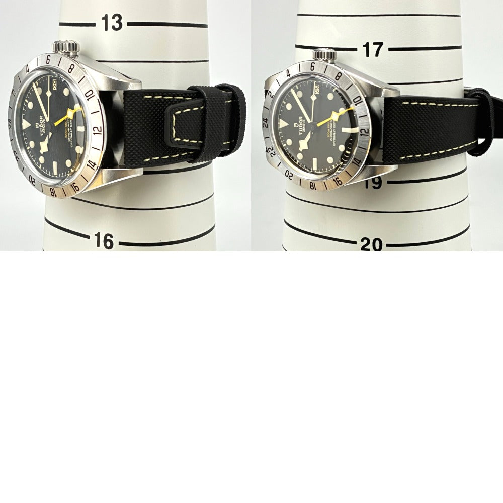 チューダー 79470 -0003 ブラックベイプロ 39mm レザー＆ラバー ストラップ 自動巻き メンズ TUDOR 腕時計