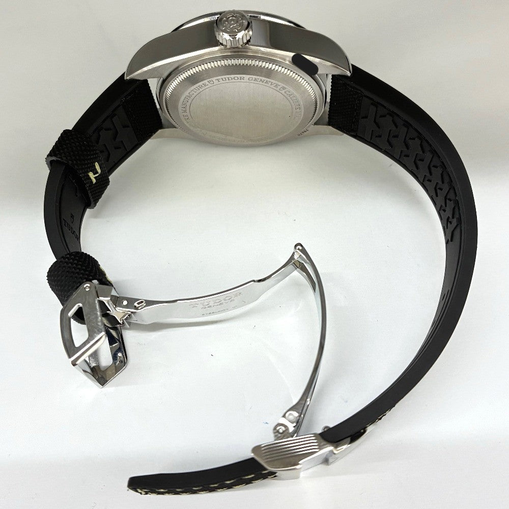 チューダー 79470 -0003 ブラックベイプロ 39mm レザー＆ラバー ストラップ 自動巻き メンズ TUDOR 腕時計