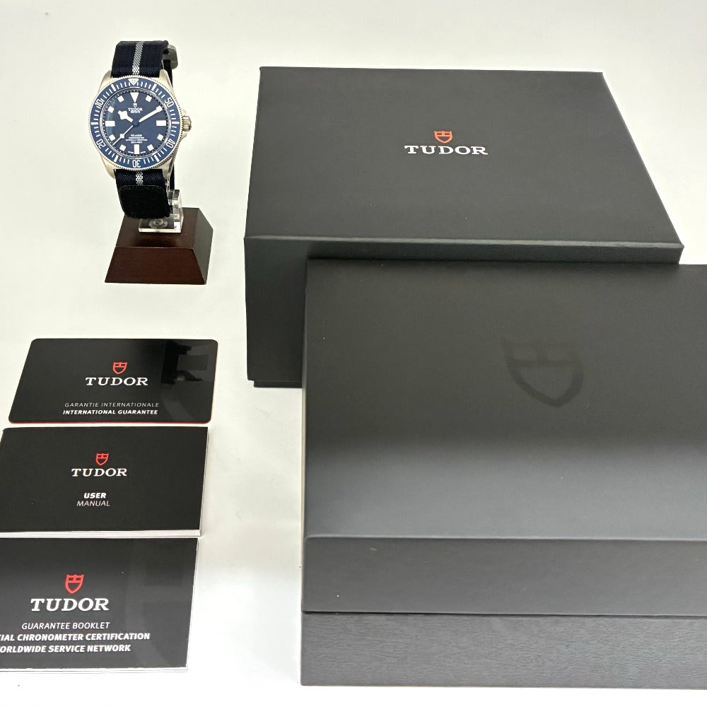 チューダー 25707B /25-0001 ぺラゴスFXD 42mm フランス海軍 固定ストラップバー 両回転ベゼル チタン 自動巻き メンズ TUDOR 腕時計