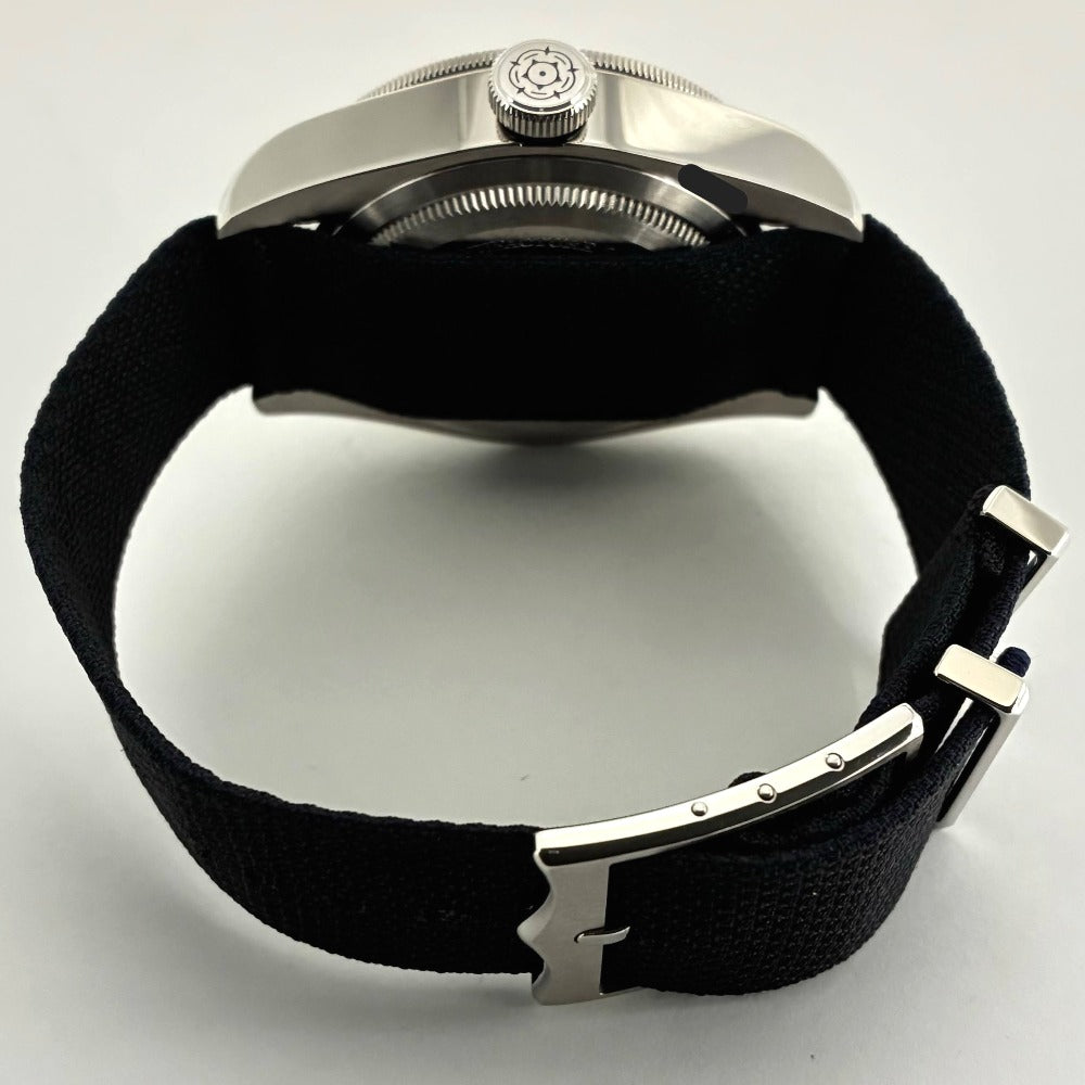 チューダー 79230B -0006 ブラックベイ 41mm ブルー アルミベゼル ダイバーズ ファブリックストラップ 自動巻き メンズ TUDOR 腕時計