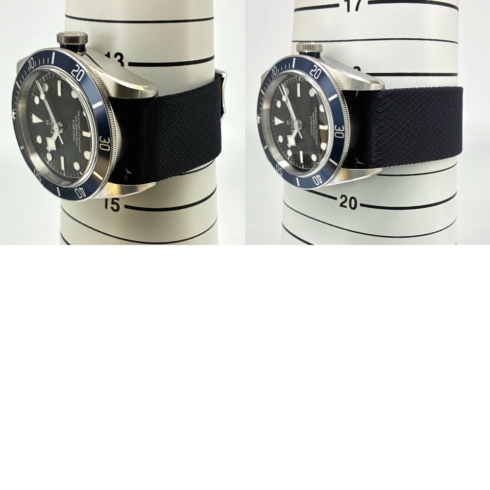 チューダー 79230B -0006 ブラックベイ 41mm ブルー アルミベゼル ダイバーズ ファブリックストラップ 自動巻き メンズ TUDOR 腕時計