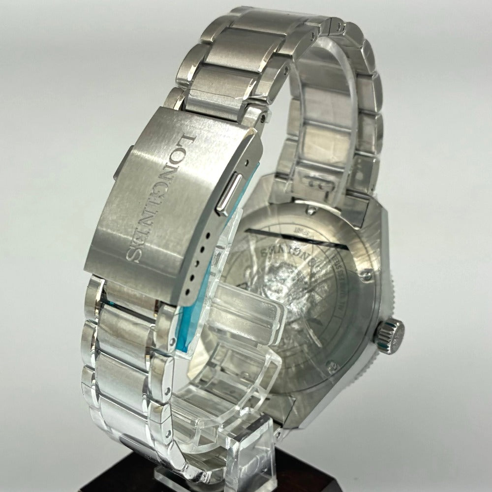 ロンジン L3.812.4.63.6 42mm スピリット ズールータイム GMT機能 グリーン セラミック 自動巻き メンズ LONGINES 腕時計