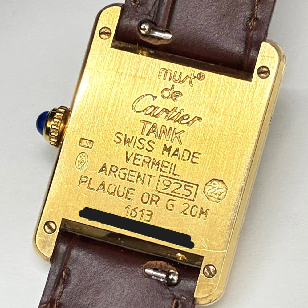 カルティエ ヴィンテージ マスト タンク SM 1613 20.5mm ヴェルメイユ
