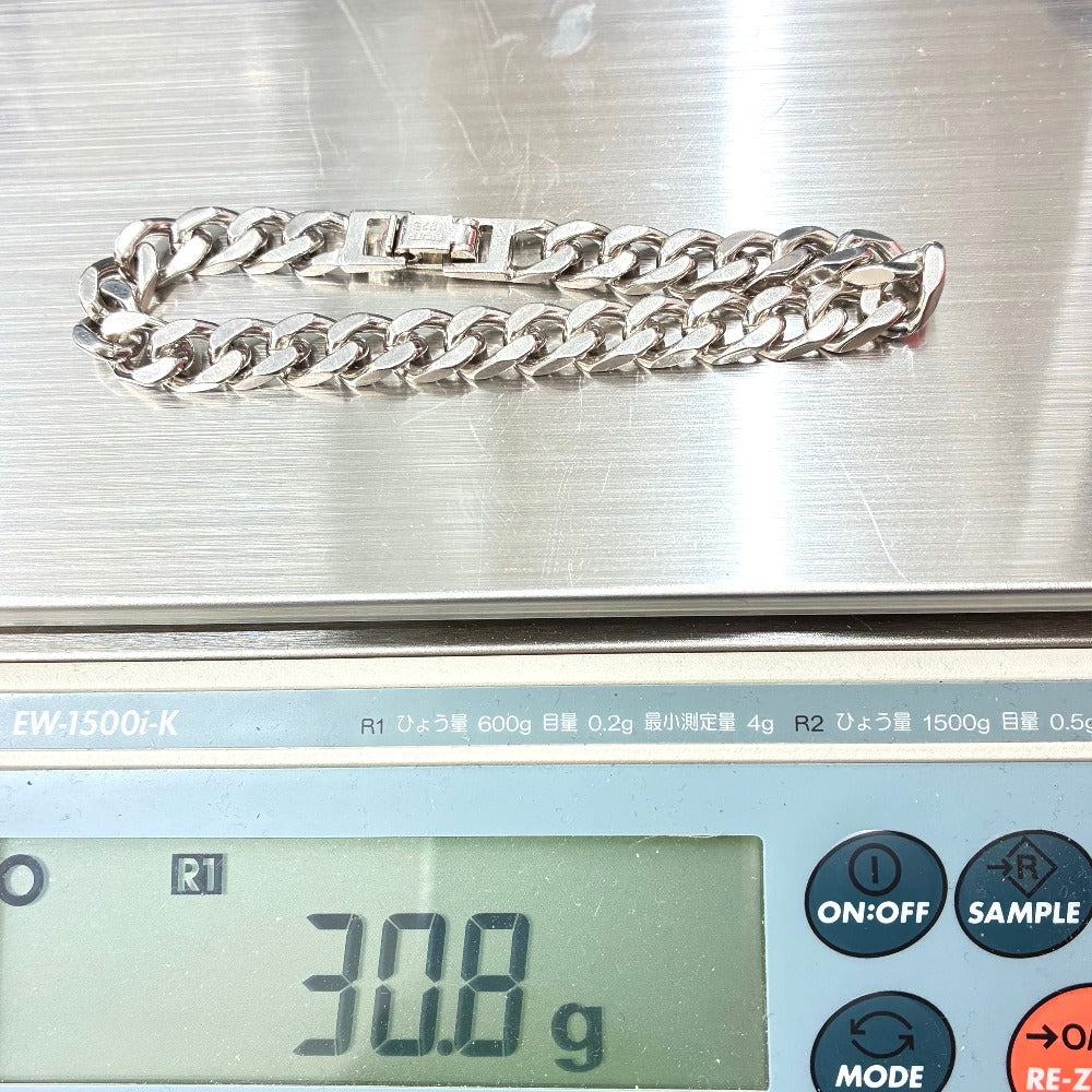 喜平 シルバー925 30.8g 全長19.5cm 2面シングル SV925 スターリングシルバー ブレスレット