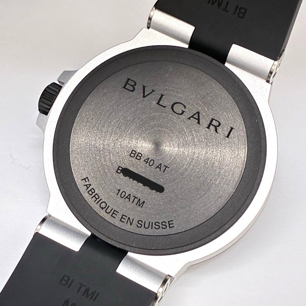 ブルガリ アルミニウム 40mm 103382 ラバーベゼル×ラバーストラップ クリーム文字盤 キャリバーB77 自動巻き メンズ BVLGARI 腕時計
