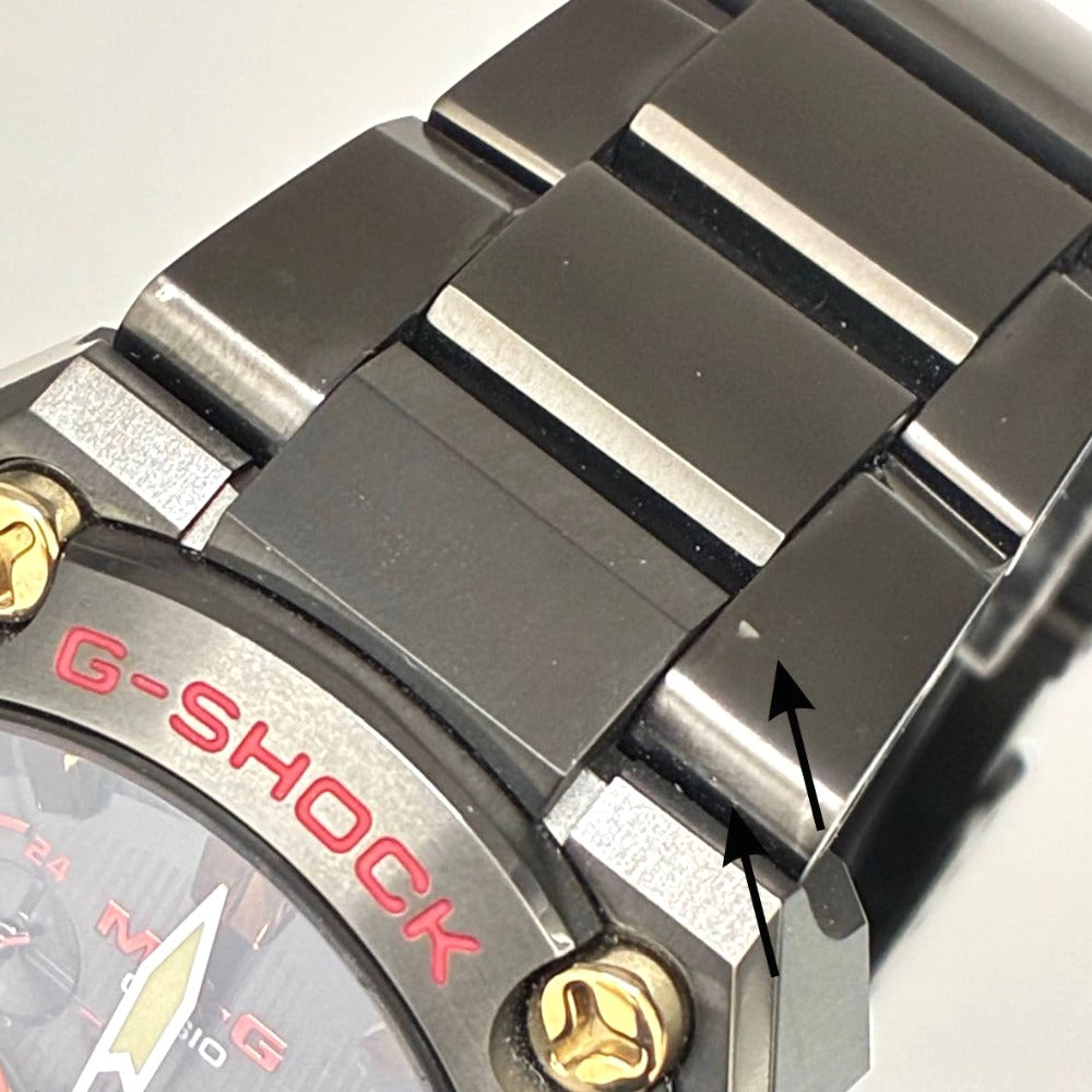 ジーショック 赤備え MRG-B2000B-1A4JR 49.8mm チタン ブラック タフソーラー Bluetooth メンズ G-SHOCK CASIO 腕時計