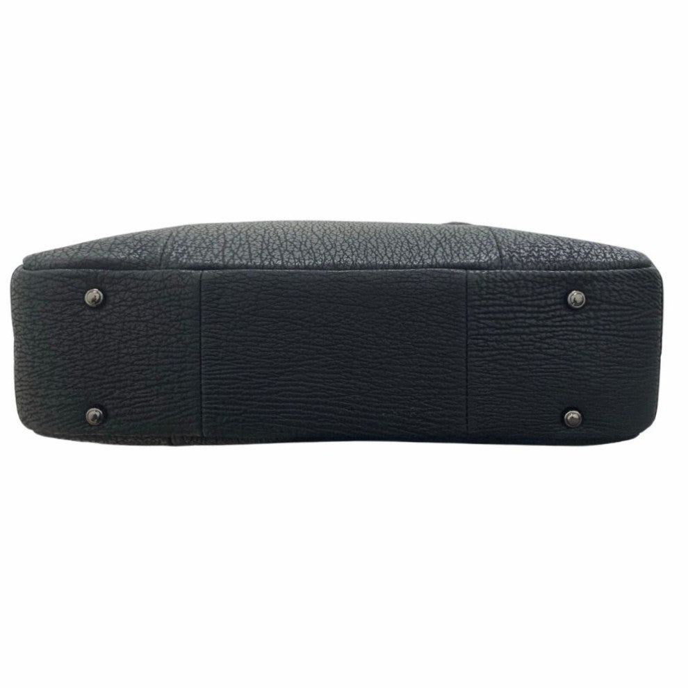 シャーク ブラック フォーマルバッグ ハンドバッグ レディース 本革 ボックス型 黒色 冠婚葬祭 サメ革 鮫革 未使用品