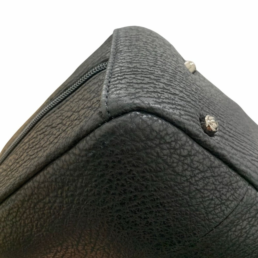 シャーク ブラック フォーマルバッグ ハンドバッグ レディース 本革 ボックス型 黒色 冠婚葬祭 サメ革 鮫革 未使用品