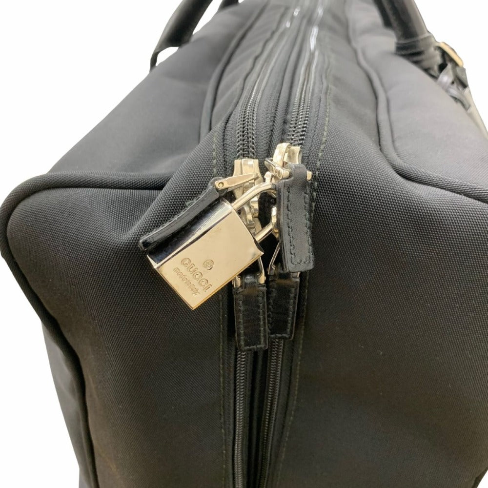 グッチ ロゴ ボストンバッグ ナイロン シンプル ブラック 黒 レザー 大容量 トラベルバッグ 旅行鞄 012039310 メンズ GUCCI