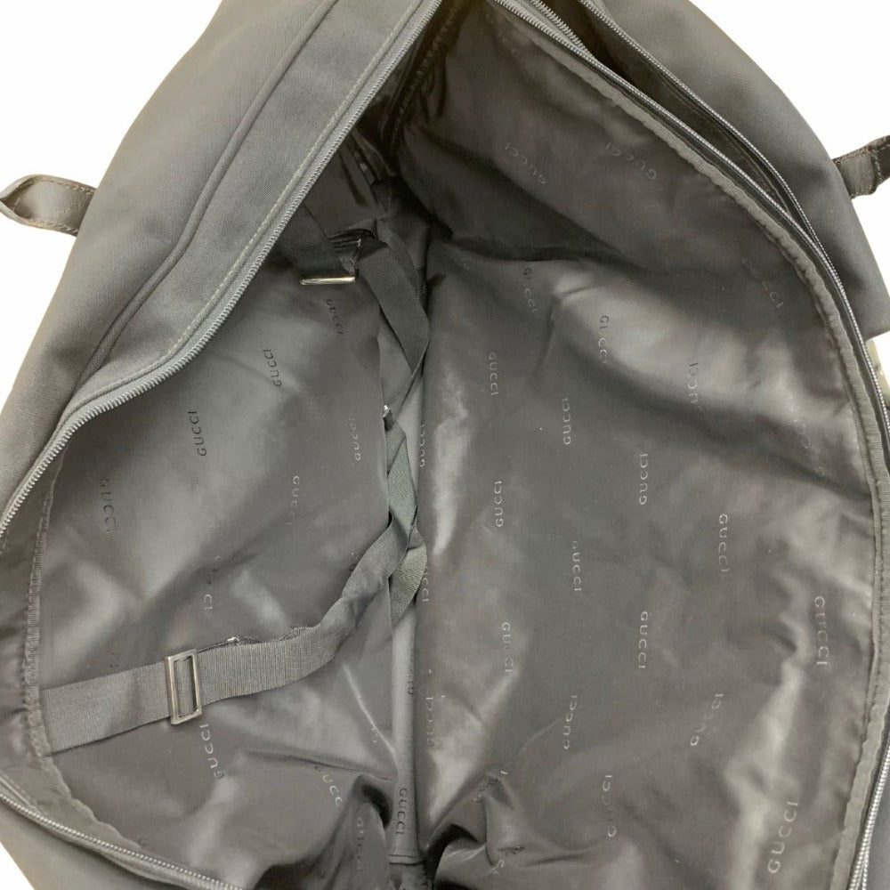 グッチ ロゴ ボストンバッグ ナイロン シンプル ブラック 黒 レザー 大容量 トラベルバッグ 旅行鞄 012039310 メンズ GUCCI