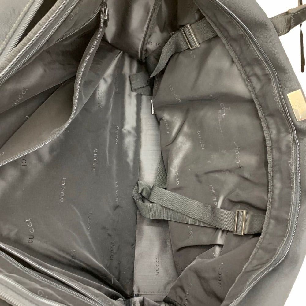 グッチ ロゴ ボストンバッグ ナイロン シンプル ブラック 黒 レザー 大容量 トラベルバッグ 旅行鞄 012039310 メンズ GUCCI