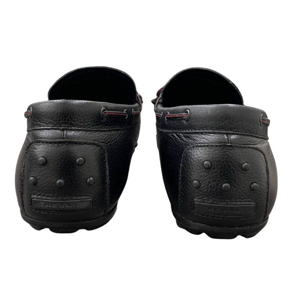 リーガル ドライビングシューズ 25.5cm 本革 スリッポン レザー ブラック 黒 モカシン カジュアル デッキシューズ メンズ REGAL
