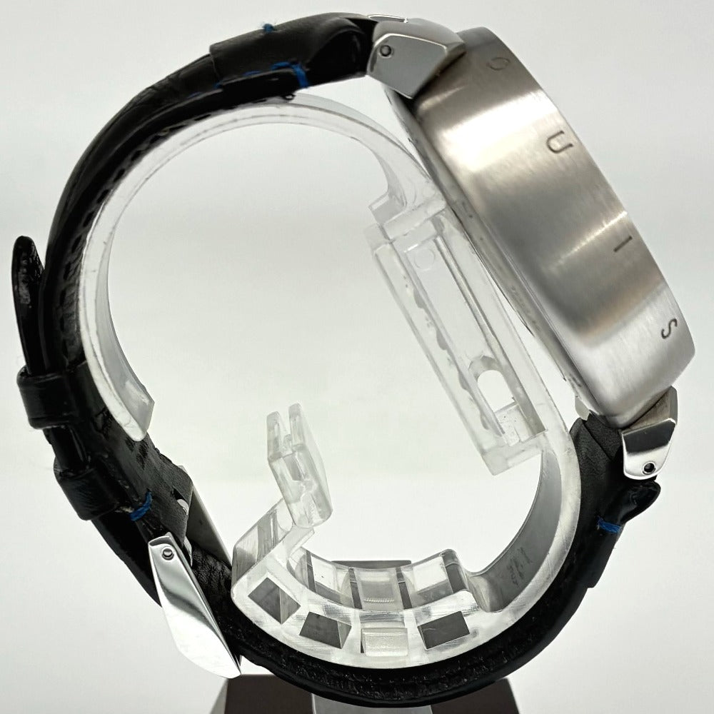 ルイ・ヴィトン Q102V タンブール クロノグラフ 44mm Vモチーフ ブルー文字盤 自動巻き メンズ LOUIS VUITTON 腕時計