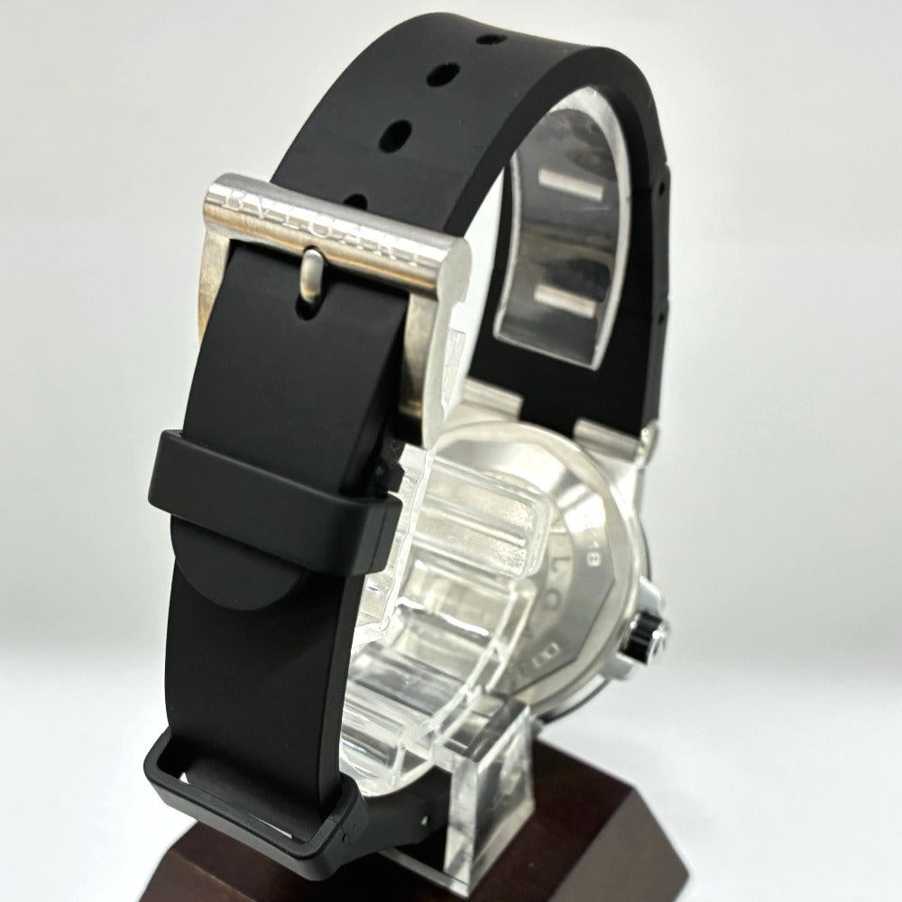 ブルガリ DG35SV ディアゴノ 35mm ステンレス ラバーベゼル ラバーストラップ 自動巻き ユニセックス BVLGARI 腕時計