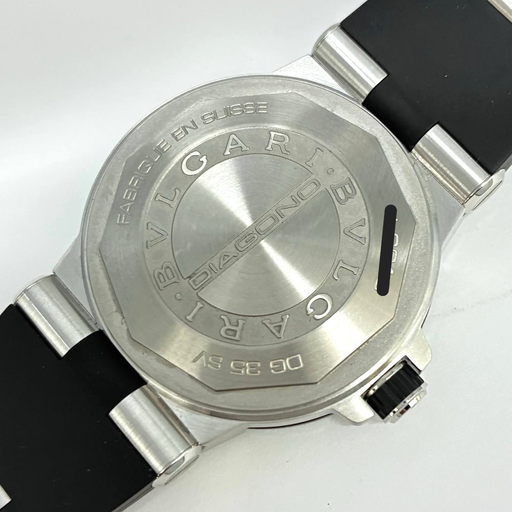 ブルガリ DG35SV ディアゴノ 35mm ステンレス ラバーベゼル ラバー