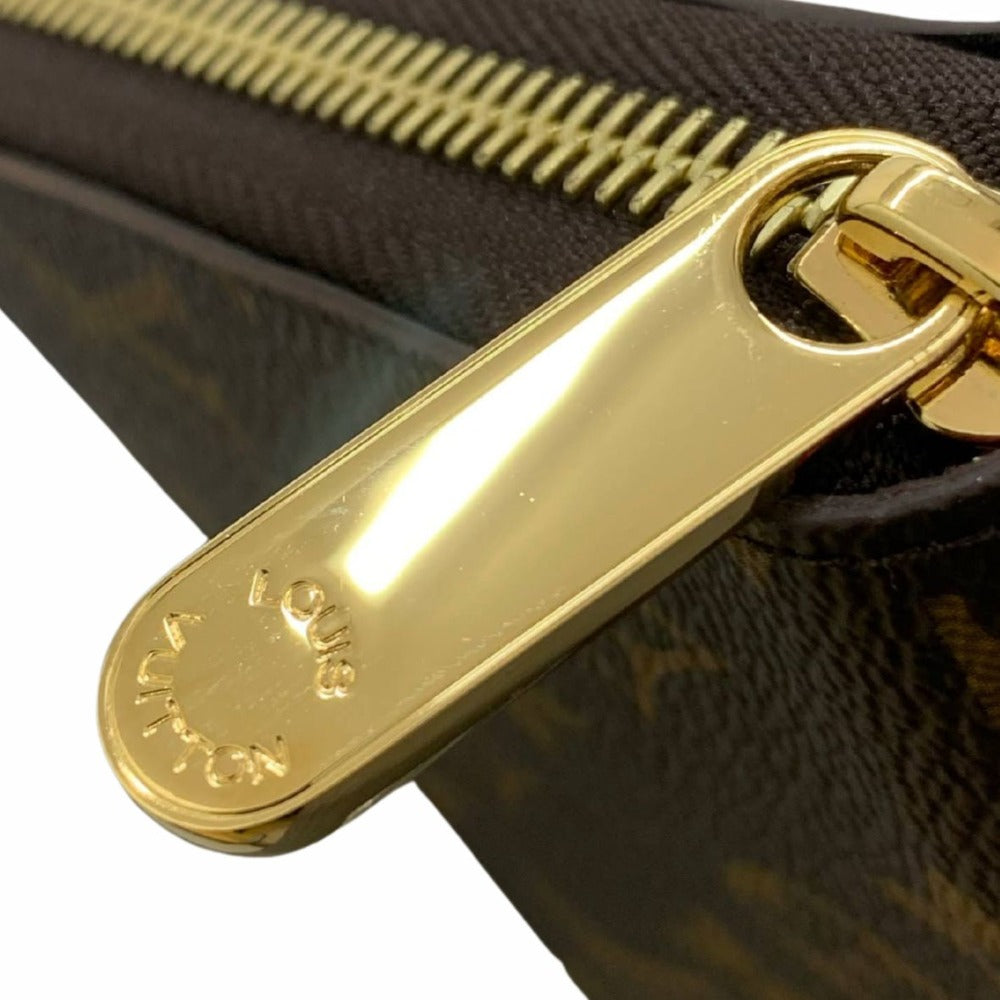 ルイ・ヴィトン 長財布 モノグラム M41895 ジッピー・ウォレット RFID内蔵 フューシャ ゴールド金具 ブラウン PVC レザー シンプル レディース 未使用品