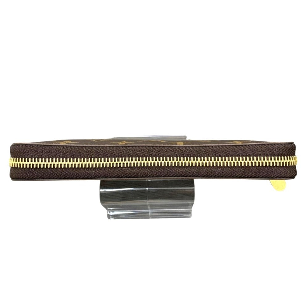 ルイ・ヴィトン 長財布 モノグラム M41895 ジッピー・ウォレット RFID内蔵 フューシャ ゴールド金具 ブラウン PVC レザー シンプル レディース 未使用品