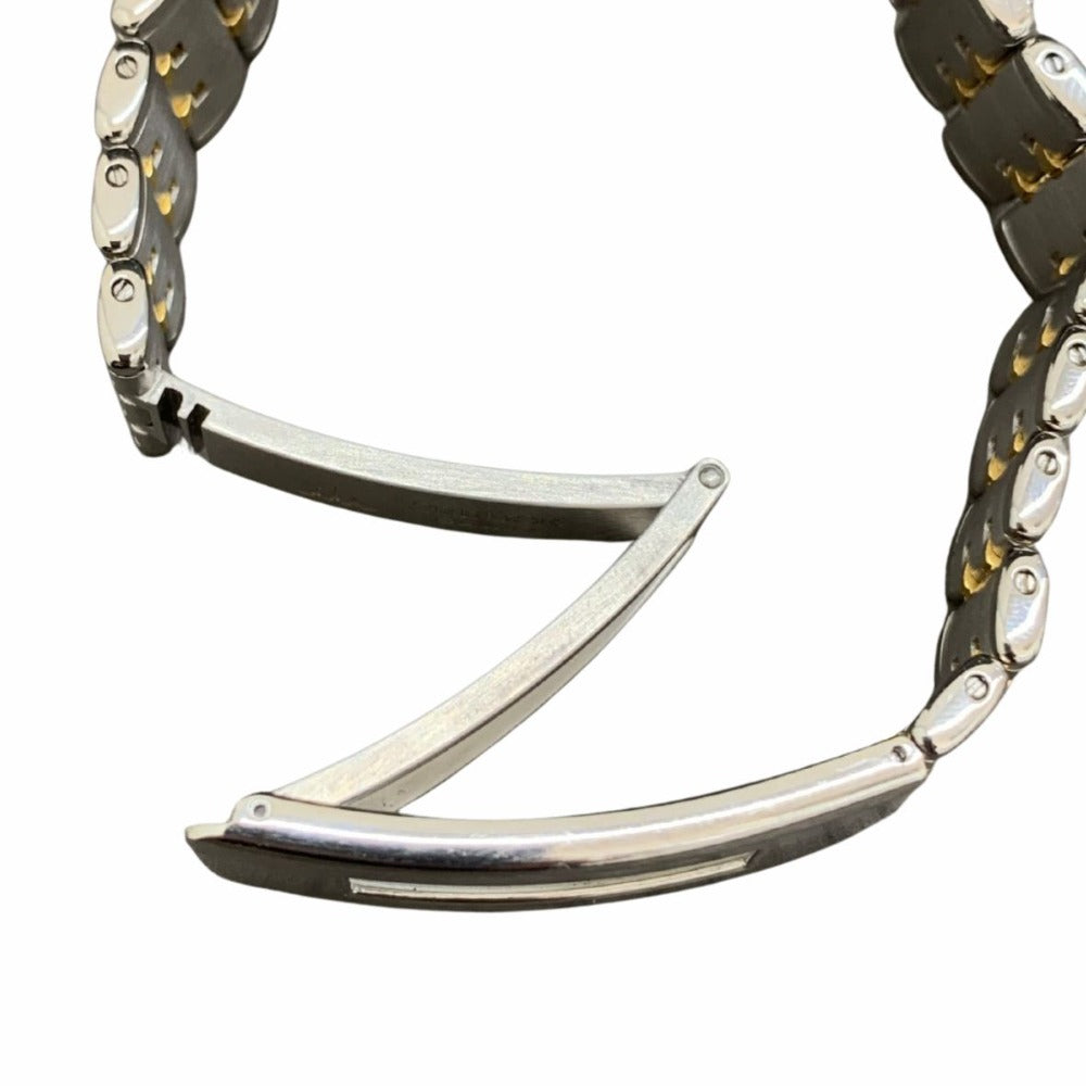 クレドール 腕時計 K18ベゼル×ステンレス クォーツ 33mm 9571-6020 稼働品 電池交換済 シルバー文字盤 コンビ ゴールド メンズ セイコー CREDOR