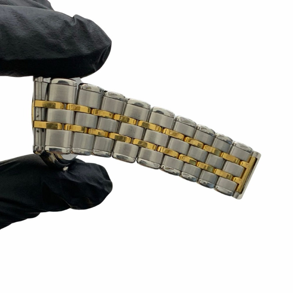 クレドール 腕時計 K18ベゼル×ステンレス クォーツ 33mm 9571-6020 稼働品 電池交換済 シルバー文字盤 コンビ ゴールド メンズ セイコー CREDOR