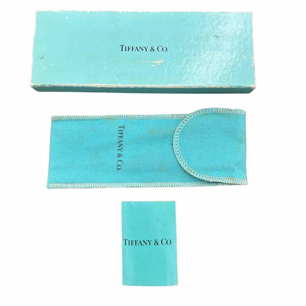 ティファニー ボールペン リボンモチーフ 回転式 黒インク シルバー925 スターリングシルバー シンプル 文具 TIFFANY&Co.