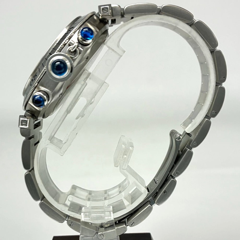 カルティエ パシャ 38mm W31004H3 クロノグラフ メカクォーツ ステンレス クオーツ ユニセックス CARTIER 腕時計