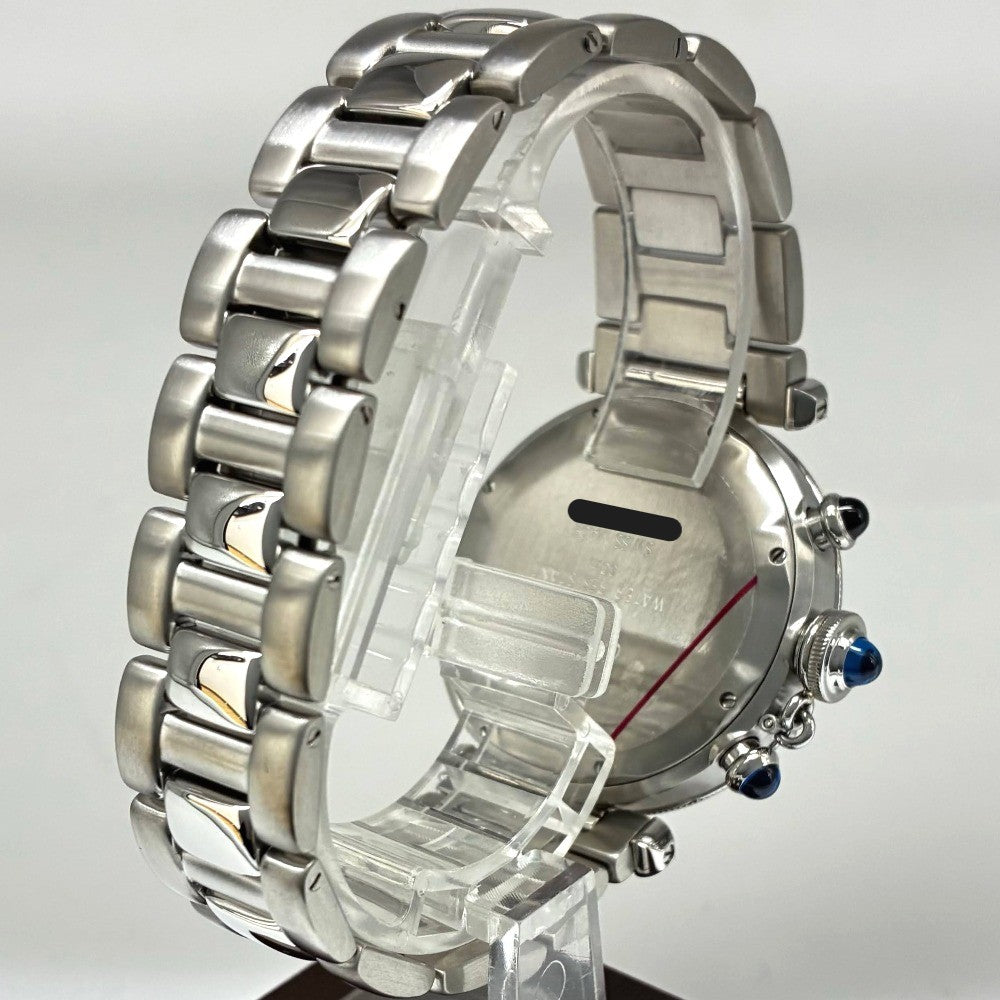 カルティエ パシャ 38mm W31004H3 クロノグラフ メカクォーツ ステンレス クオーツ ユニセックス CARTIER 腕時計