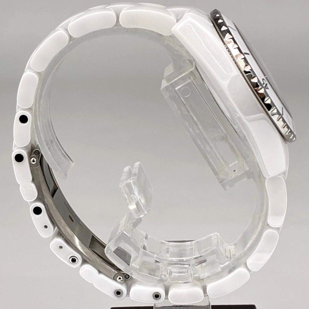 シャネル J12 ホワイトセラミック 33mm H5698 クォーツ レディース CHANEL 腕時計