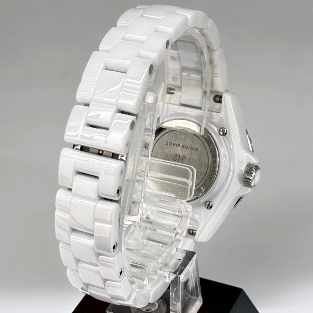 シャネル J12 ホワイトセラミック 33mm H5698 クォーツ レディース CHANEL 腕時計