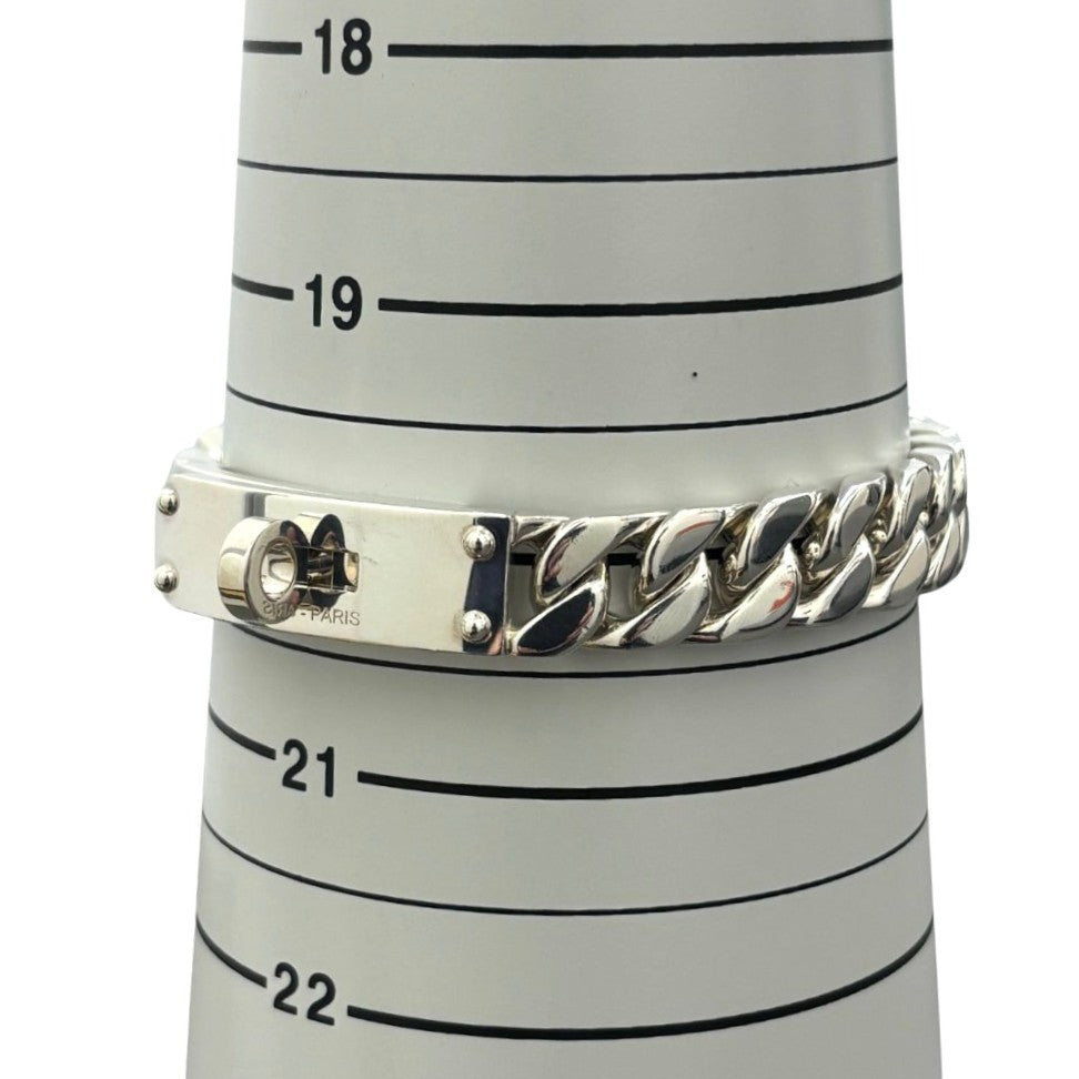 エルメス ブレスレット ケリーグルメット GMサイズ 腕周り約20cm XXL刻印 重量90g Ag925 シルバー シンプル 小物 ユニセックス HERMES