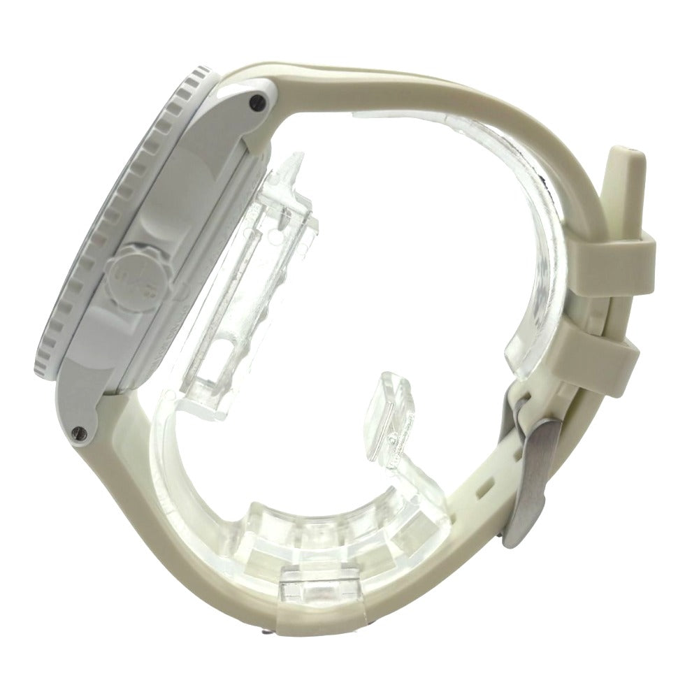 ブランパン×スウォッチ 腕時計 ANTARCTIC OCEAN SO35S100 フィフティファゾムス 自動巻き ダイバーズ ホワイト Blancpain Swatch